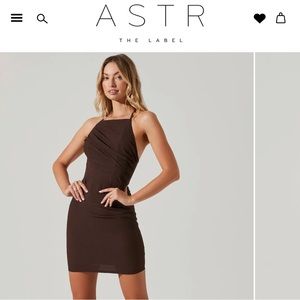 ASTR The Label brown bodycon dress